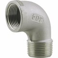 Plumbeeze PLUMB-EEZE 1 In. FIP 90 Deg. Stainless Steel Street Elbow 1/4 Bend U2-SSSE-10